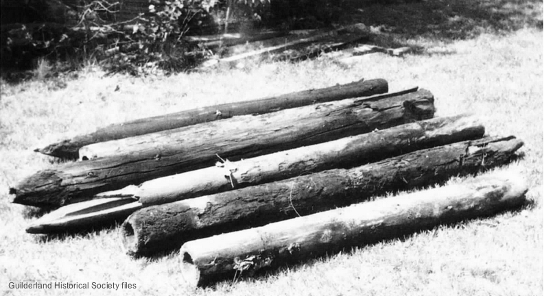 McKown's pine log
      water pipes