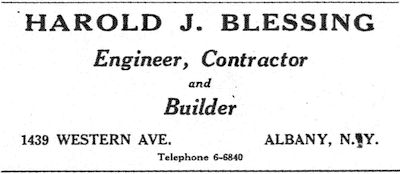 Harold J Blessing
      ad 1931 city directory