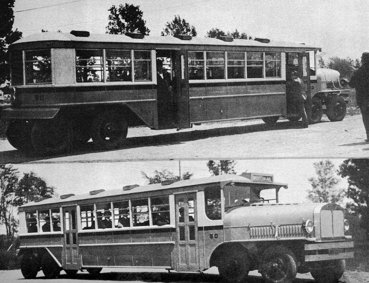 4-axle UTC bus
      1930's Western Ave route