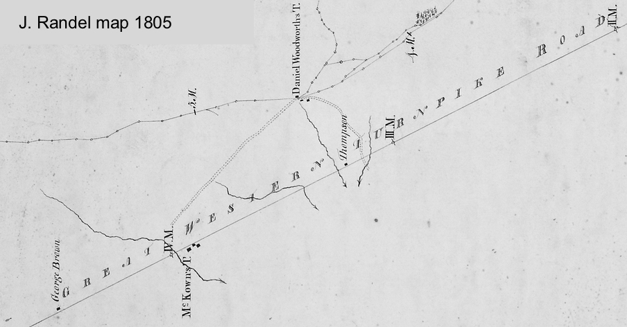 Randell map 1805 GW Turnpike
