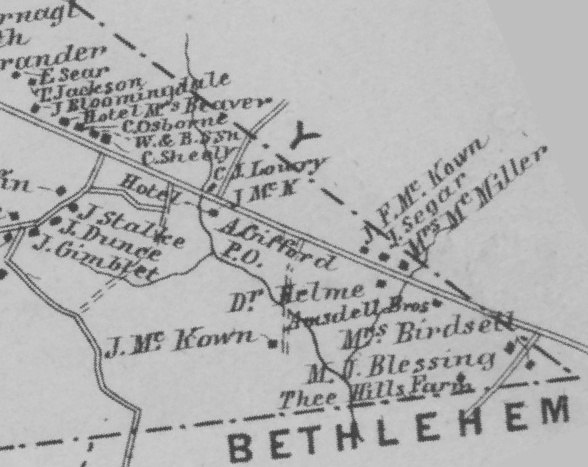 McKownville
      portion of Beers 1866 map