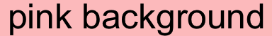 pink background