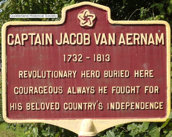 Captain Jacob Van Aernam
        highway marker Brandle Rd Guilderland