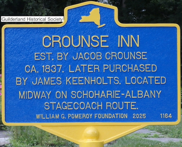 Crounse Inn highway marker