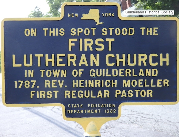 First Lutheran Church
        in Town of Guilderland highway marker Rte 146 Guilderland