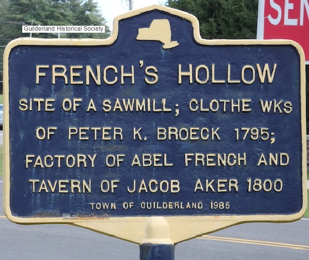 Frenchs Hollow highway marker
        Rte 20 Guilderland