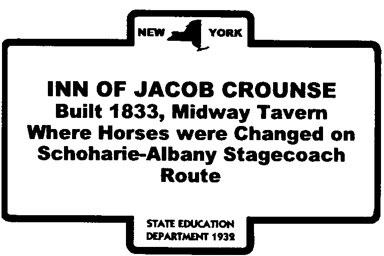 Inn of Jacob Crounse highway
        marker