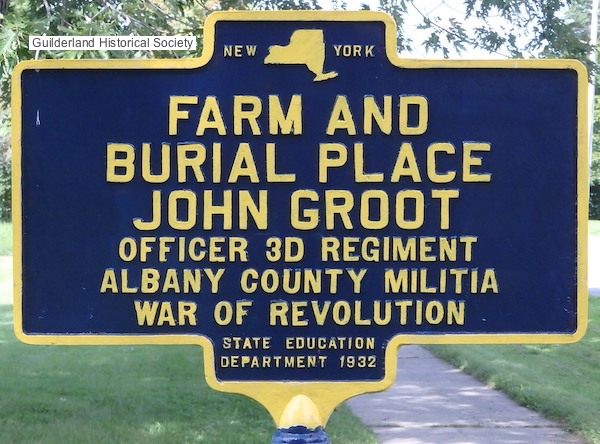 John Groot highway marker Rte 397
        in Altamont
