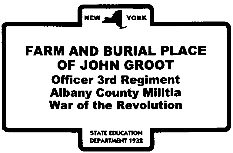 John Groot highway marker