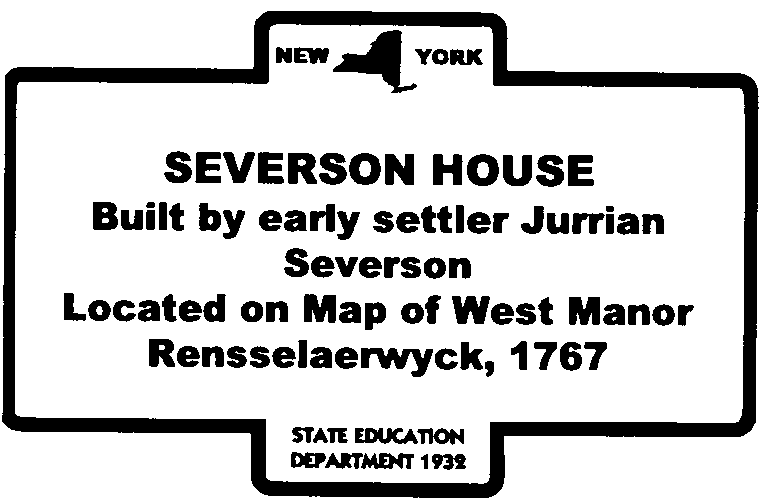Severson House highway marker
