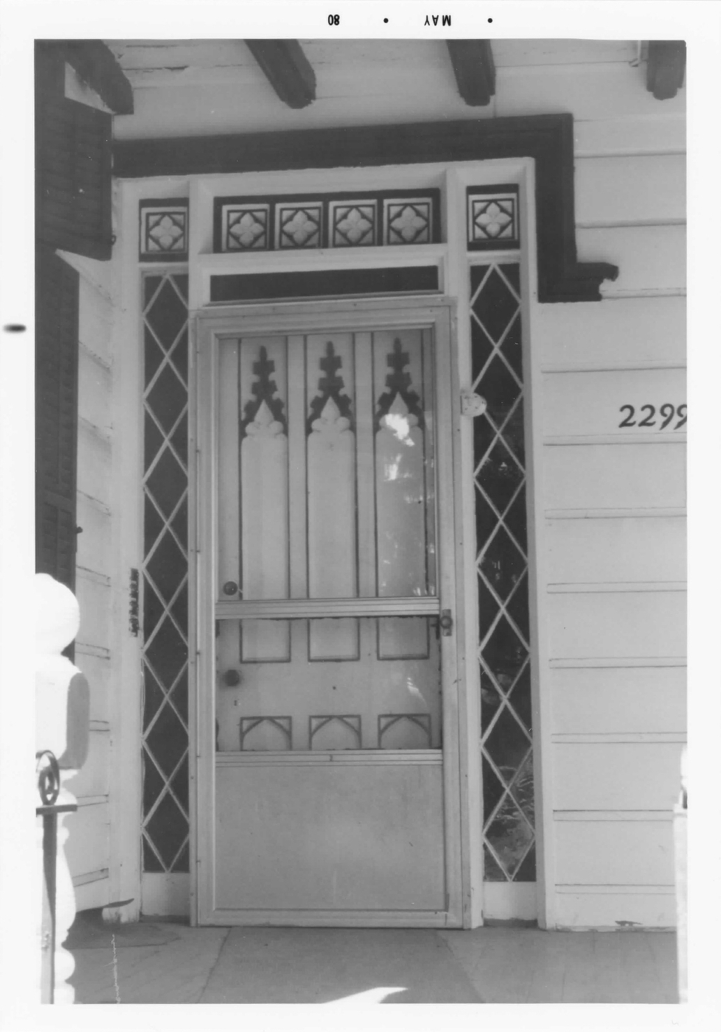 detail of front door