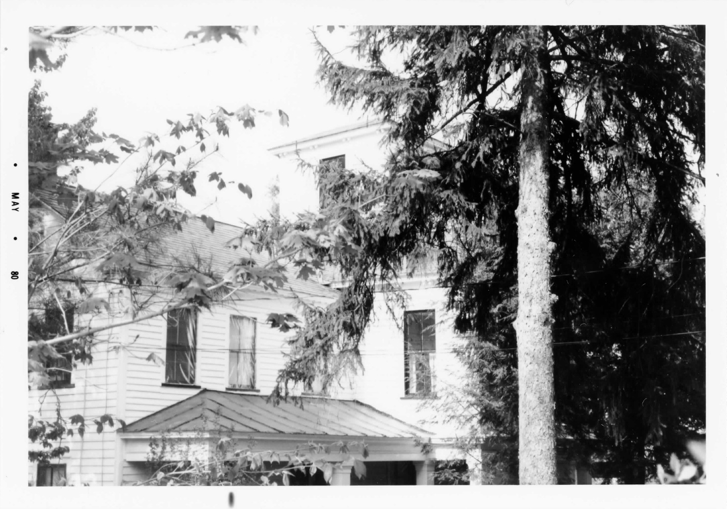 detail
      showing lantern at intersecting gable