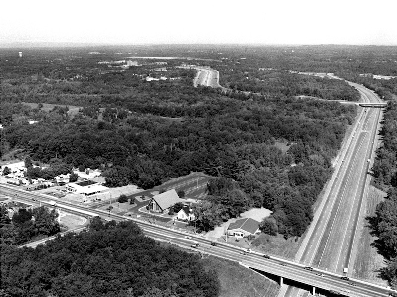 1980 - air photo
      oblique view to N over McKownville Methodist Church