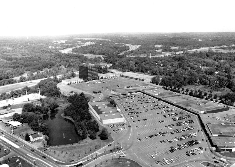 McKownville Reservoir airphoto view in 1980