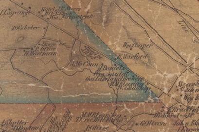 McKownville in Gould map of
      1854