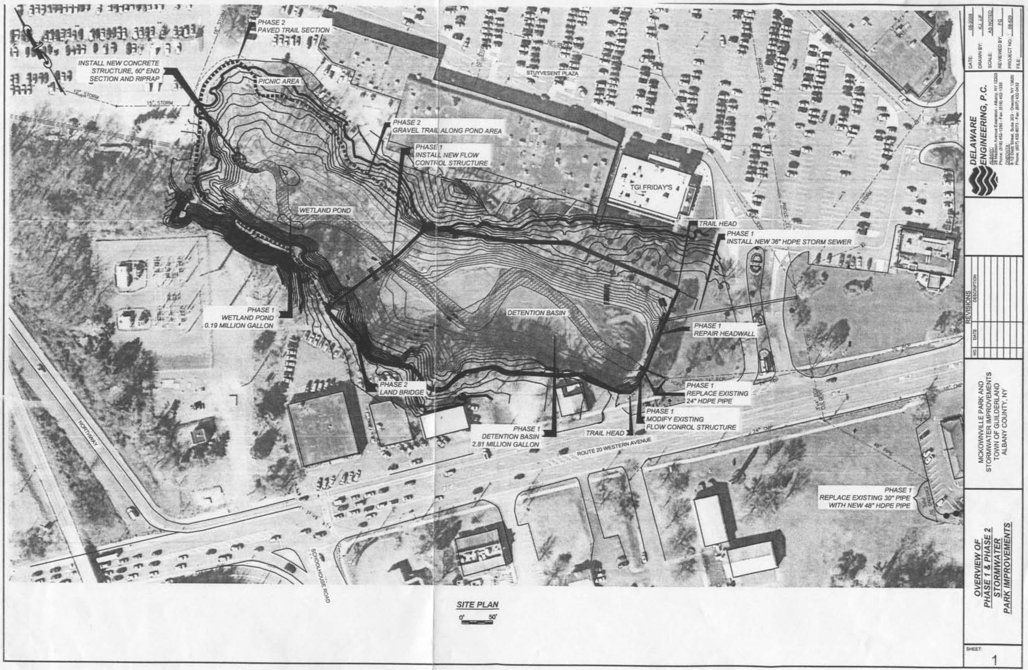 engineering
        overview site plan for 2009 McKownville Reservoir and Park